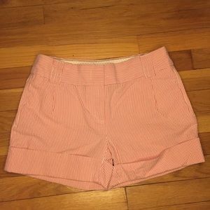 Pink Striped J. Crew Chino Shorts Size 2